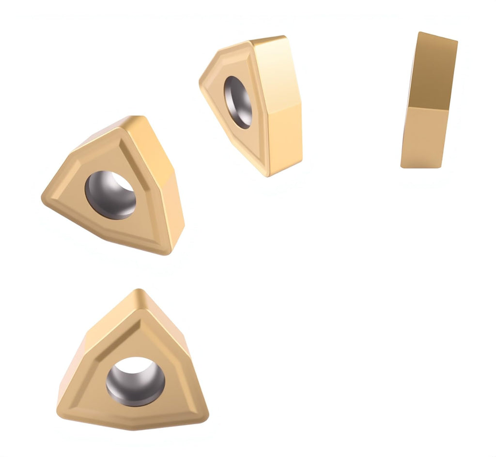 Accusize WCMT433 TiN Coated Carbide Inserts, 10 Pc Set