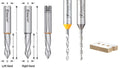 Amana Tool 217015 Solid Carbide Dowel Drill Bit Through Hole Boring Drill Bits 5mm Dia x 70mm L SHK Right Hand