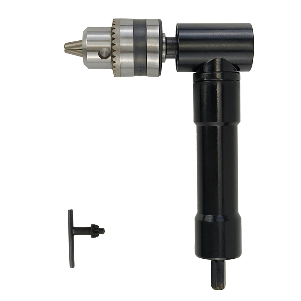 90° Right Angle Drill Adapter 3/8" Chuck 8mm Hex Shaft for Cordless