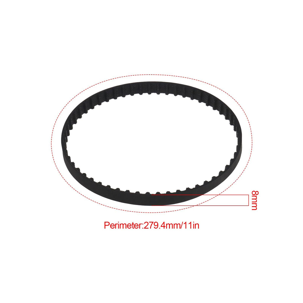 Micro Traders 2PCS Drive Belt 429964-32 Compatible with Black and Decker Sander BR300 11 Inches Length 1/5 Inch Tooth Spacing Pitch 55 Teeth