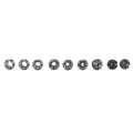 HURRISE ER8 Collet Set 9Pcs ER8 Collet Set for CNC Engraving Milling
