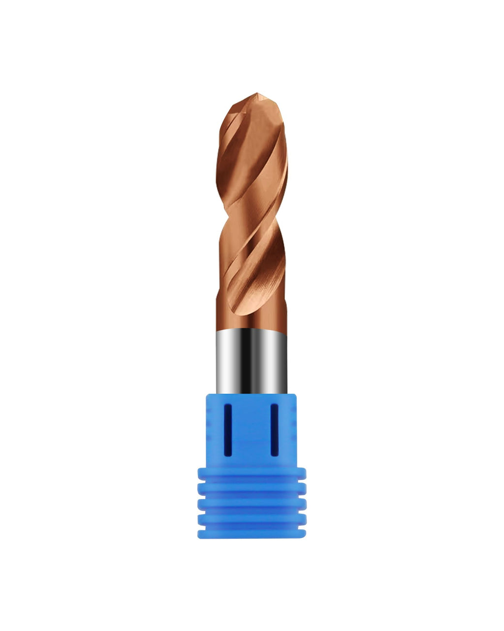 Zorqon 1/2" Carbide Ball Nose End Mills, TISIN Coated, 2 Flute