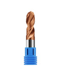Zorqon 1/2" Carbide Ball Nose End Mills, TISIN Coated, 2 Flute