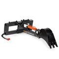 Skid Steer Fronthoe Excavator Attachment with 12" Bucket, 6 FT Reach, Single 3000 PSI Hydraulic Cylinder, SSQA