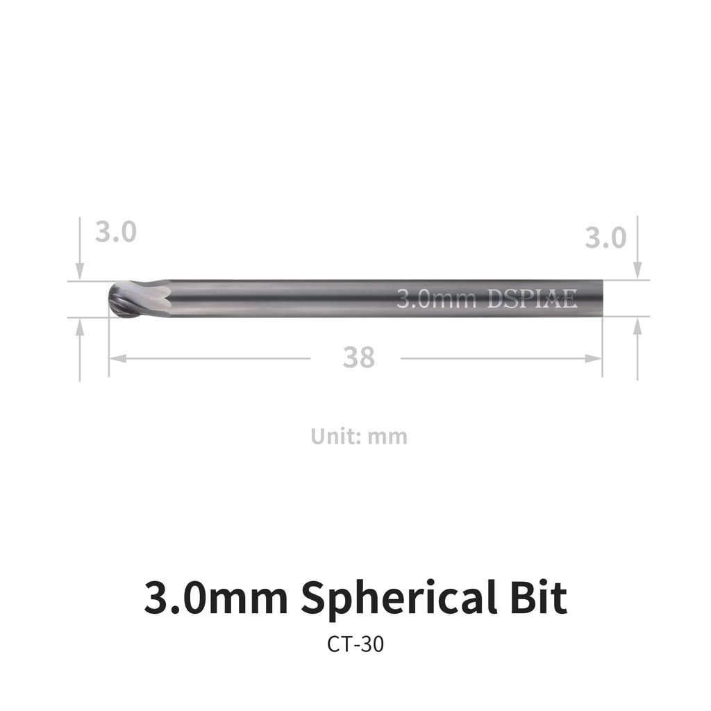 DSPIAE Chamfering Tool Set, 60 and 90 Degree Blades Each 4pcs, Conical and 3mm Spherical Bits with Handle