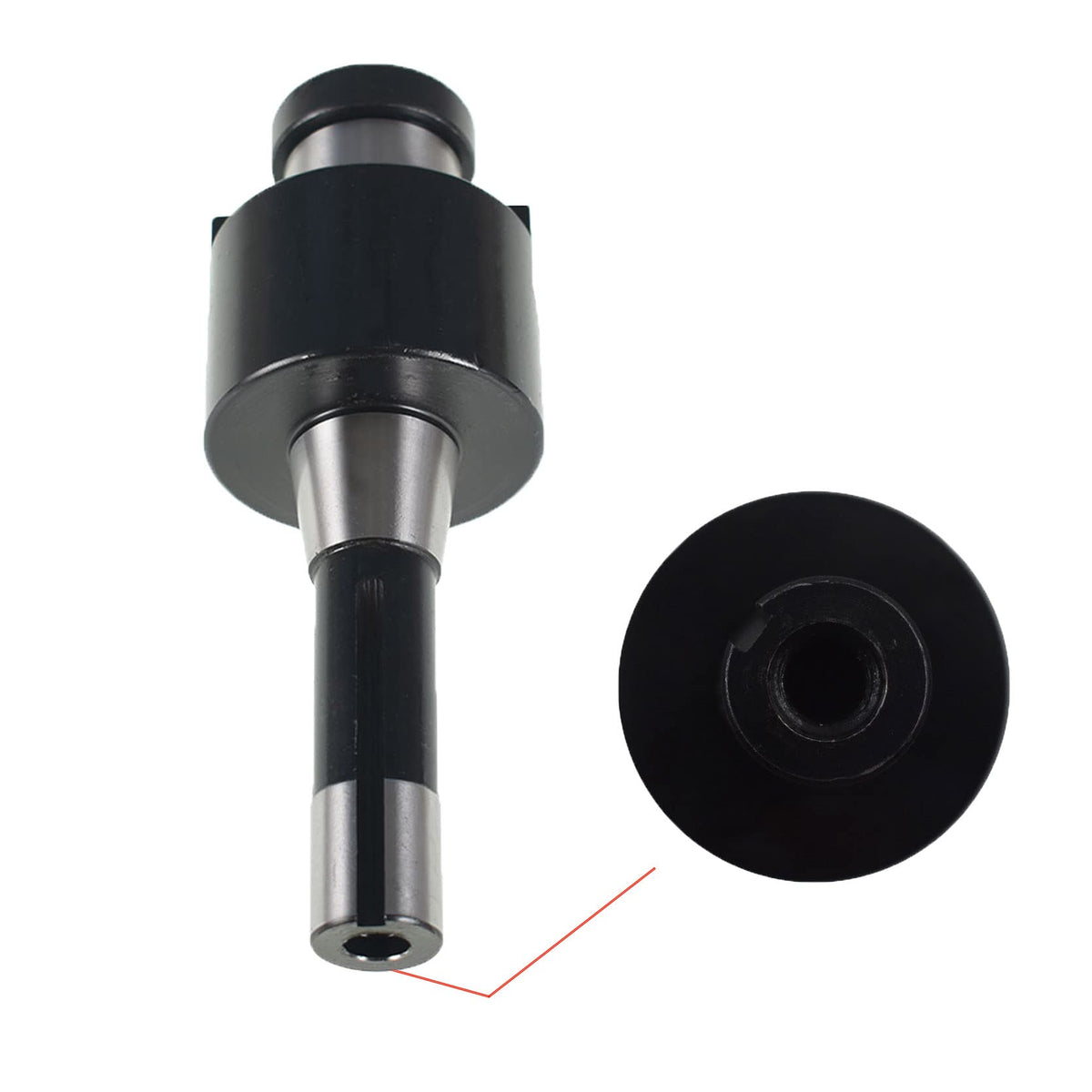 TINVHY 1-1/2In R8 Shank Shell Mill Arbor Adapter Shank Face End Mill Cutter
