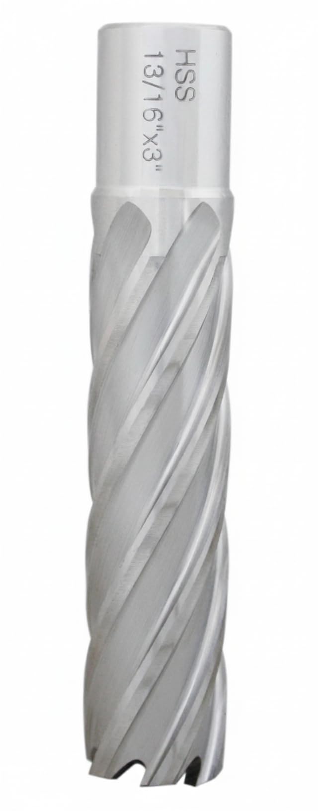 Accusize Industrial Tools 13/16'' Cutting Dia, 3/4'' Weldon Shank H.S.S. Annular Cutter, 3'' Cutting Depth, 2083-2018