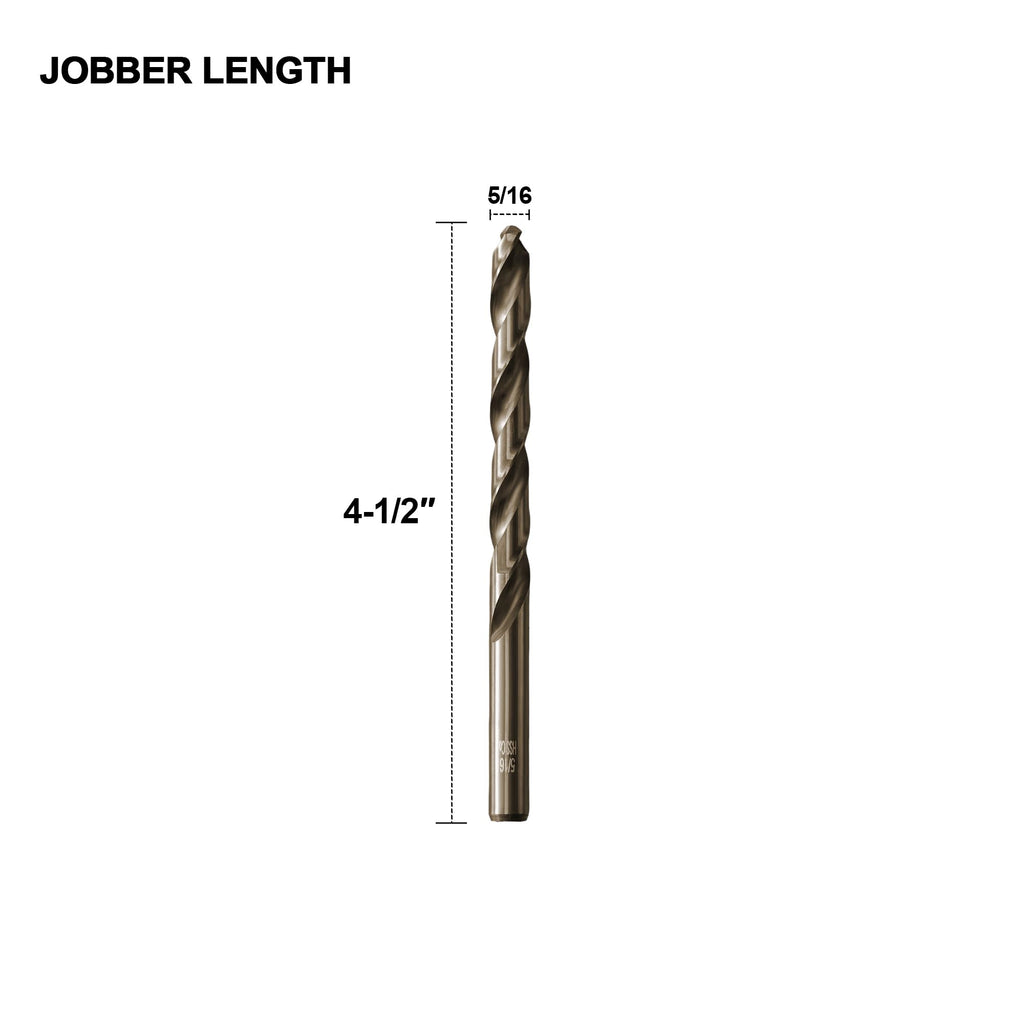Sinyeenglon 5/16 Cobalt Drill Bits for Metal and Hardened Steel (5Pcs)