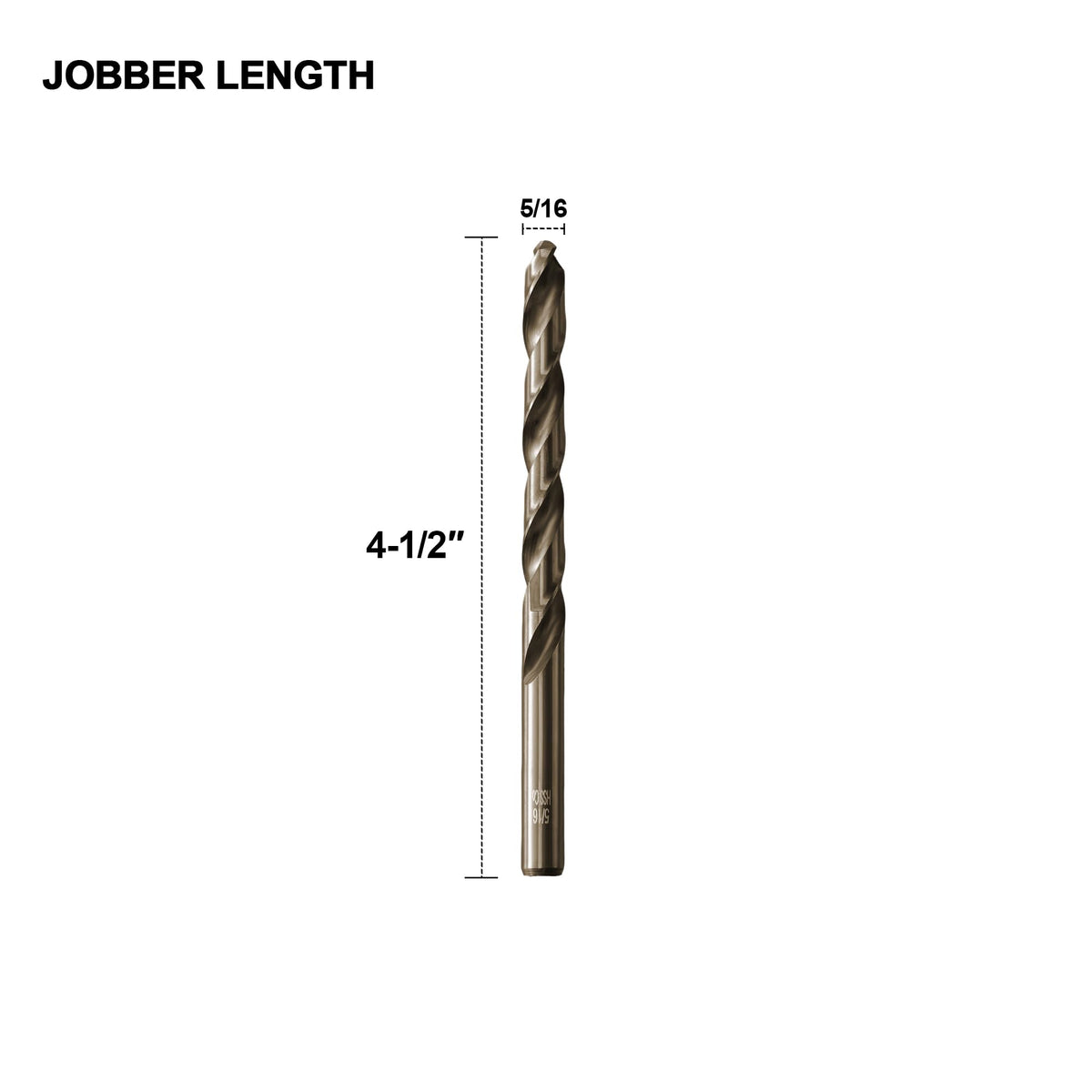 Sinyeenglon 5/16 Cobalt Drill Bits for Metal and Hardened Steel (5Pcs)