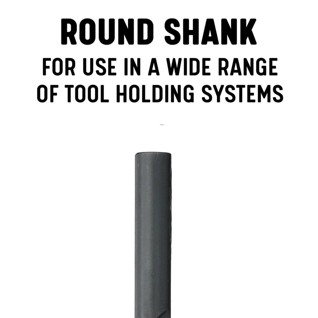 Drill America DWDST Series High-Speed Steel Screw Machine Length Drill Bit, Black Oxide Finish, Round Shank, Spiral Flute, 135 Degrees Split Point, 35/64" Size (Pack of 1)