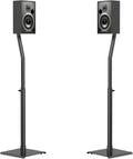 Universal Speaker Stands, Height Adjustable Extend 30.0" to 39.1" for Satellite Speakers & Small Bookshelf Speakers
