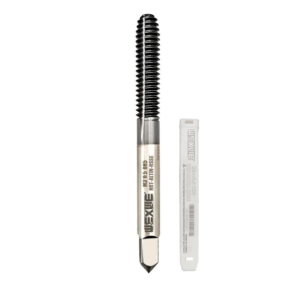 Tools Thread Forming Taps M3*0.5 ALTIN Coating For Steel Metal Tapping,No Chips have, Longer Tapping Life,High Speed Steel Cobalt(HSSCo), Round Shank With Square End, RH7 Tolerance, 1PC