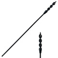 DKIBBITH Flexible Installer Drill Bit for Pulling Wires Through Walls Ceilings and Sidewalks,36-Inch Long, 3/8-Inch Auger with a Fish Eye Hole and Screw Point, 3/16" 3-Flat Anti-Slip Shank.