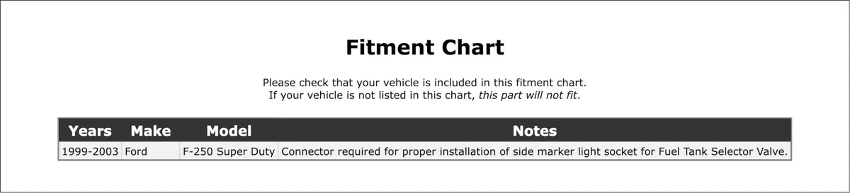 Front Parking Light Bulb Socket for Ford F-250 Super Duty 1999-2003#aP35