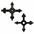 2PCS 4-in-1 Drill Chuck Key Set, Drill Chuck Wrench for 3/8” 1/2” 3/4” 1” Bits, Heavy-Duty & Lightweight, Compatible with Most Electric Drills, Impact Drivers, and Home Tools