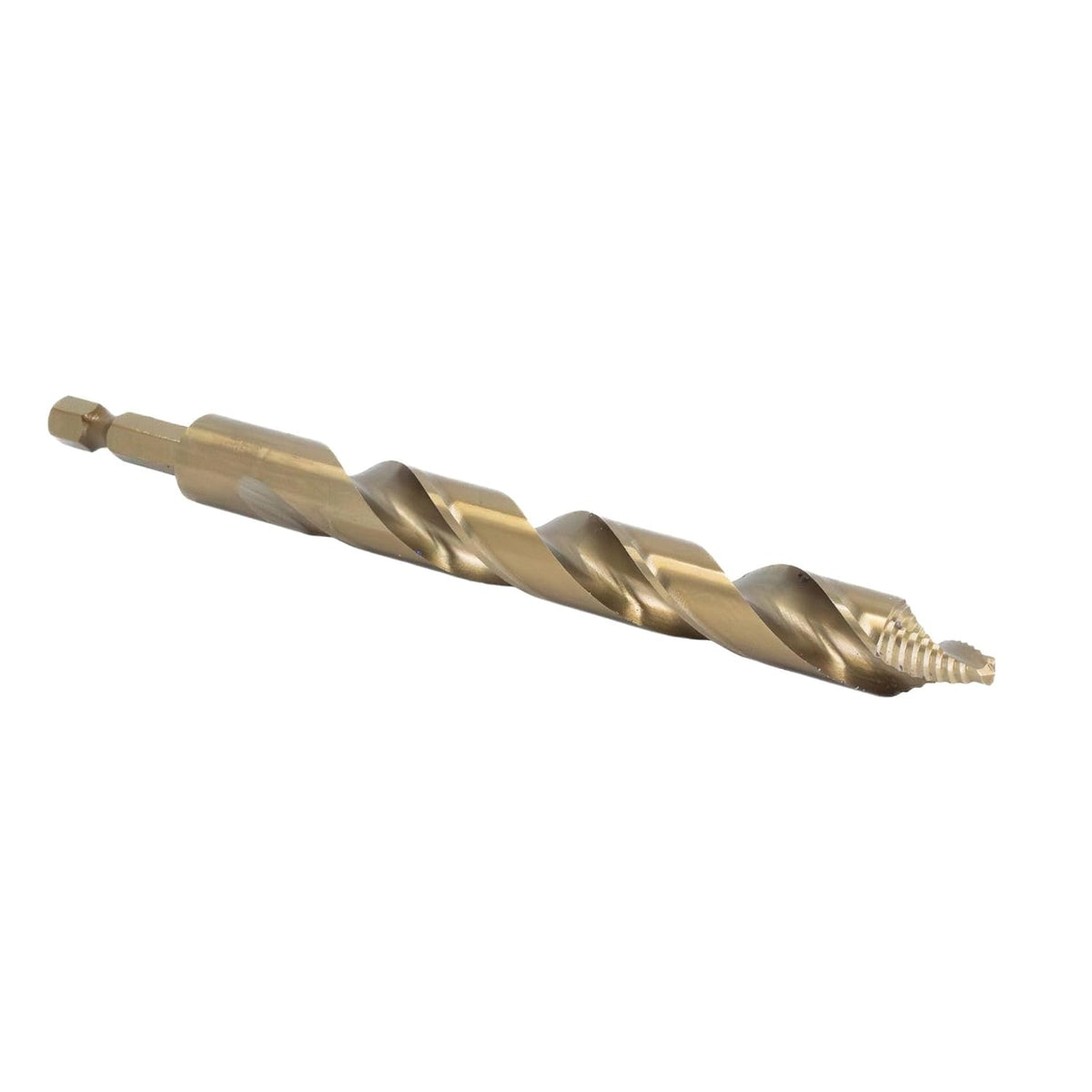 Drill America 3/8" Cobalt Stepped Point Drill Bit with Quick Change Hex Shank