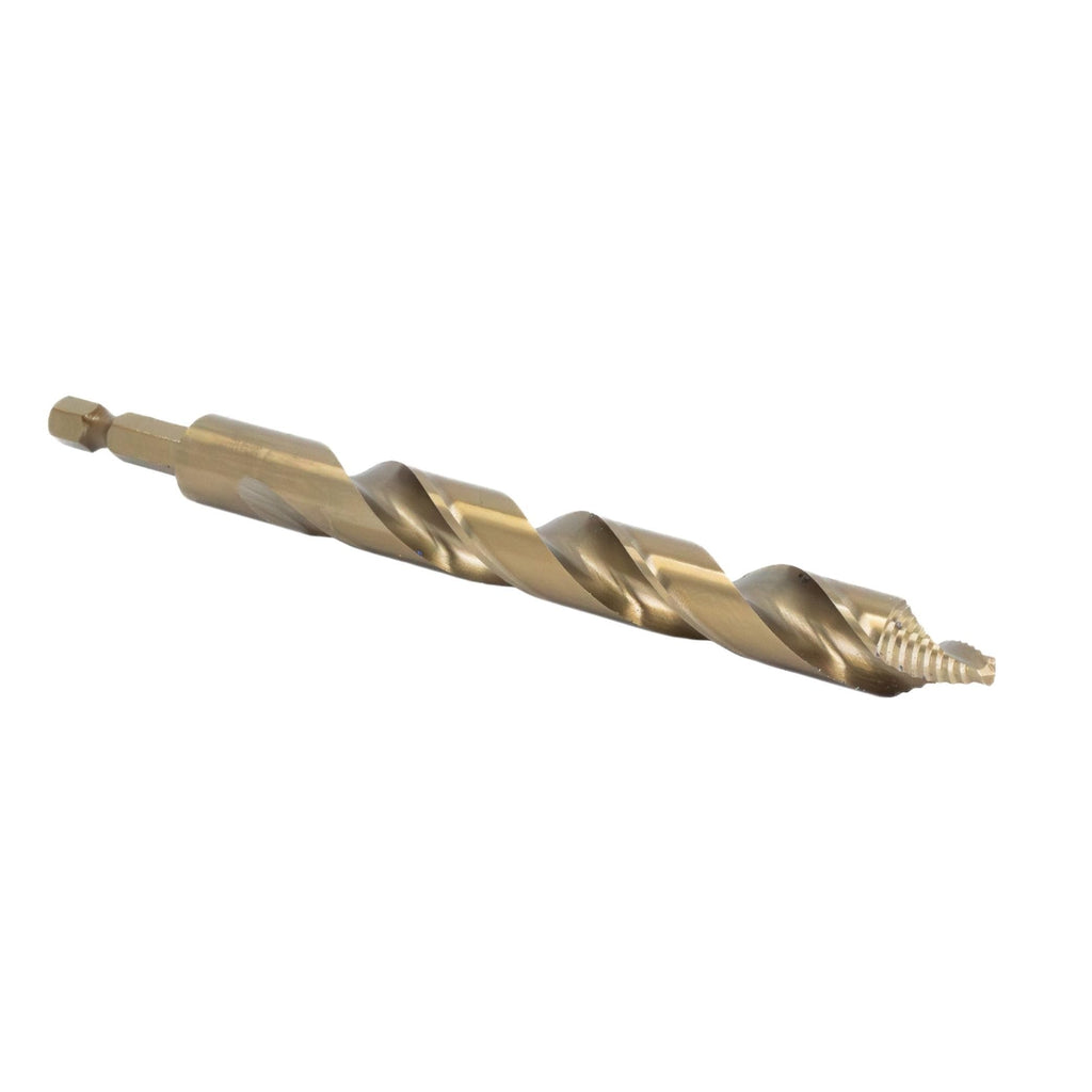 Drill America 15 Piece Cobalt Stepped Point Drill Bit Set with Quick Change Hex Shank (1/16" - 1/2" x 1/32")
