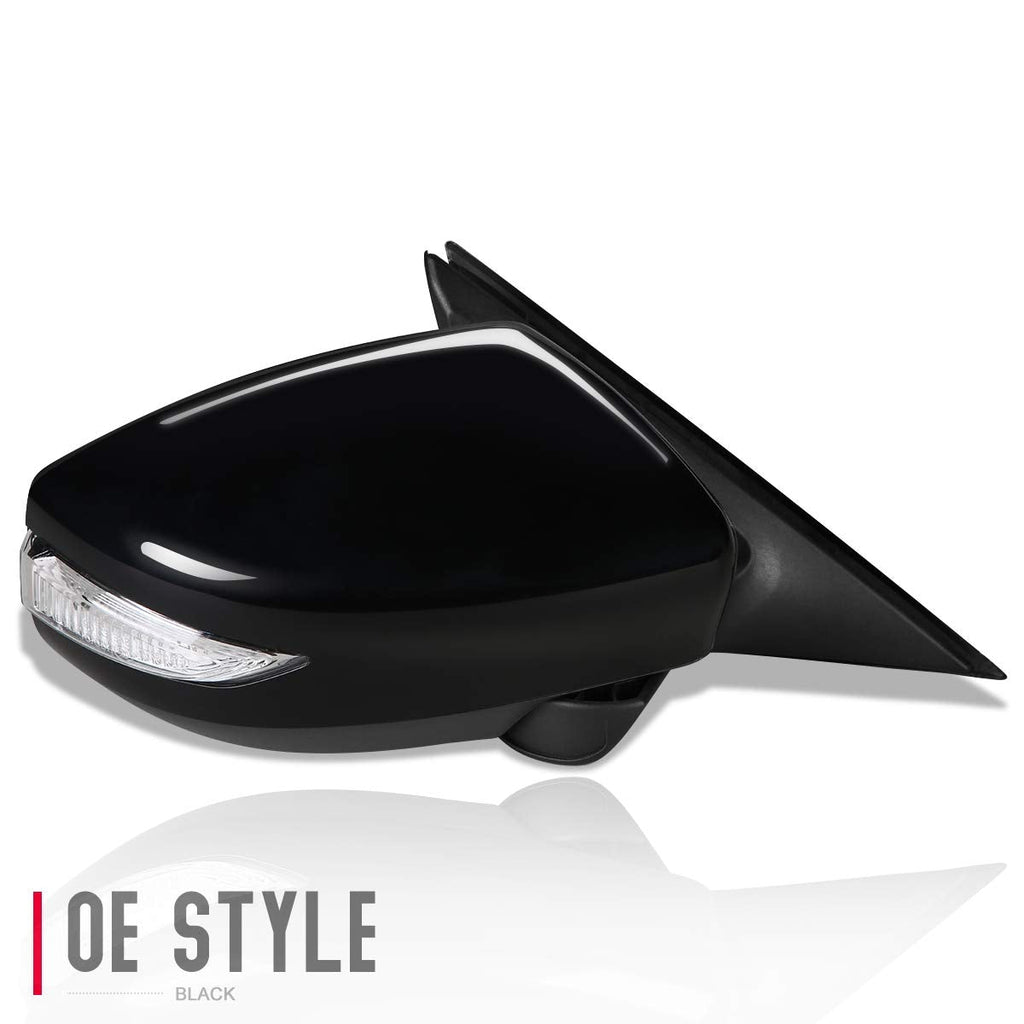 DNA MOTORING OEM-MR-NI1321225 Factory Style Powered+Heated+Turn Signal Right Side View Door Mirror Compatible with 13-18 Nissan Altima Sedan