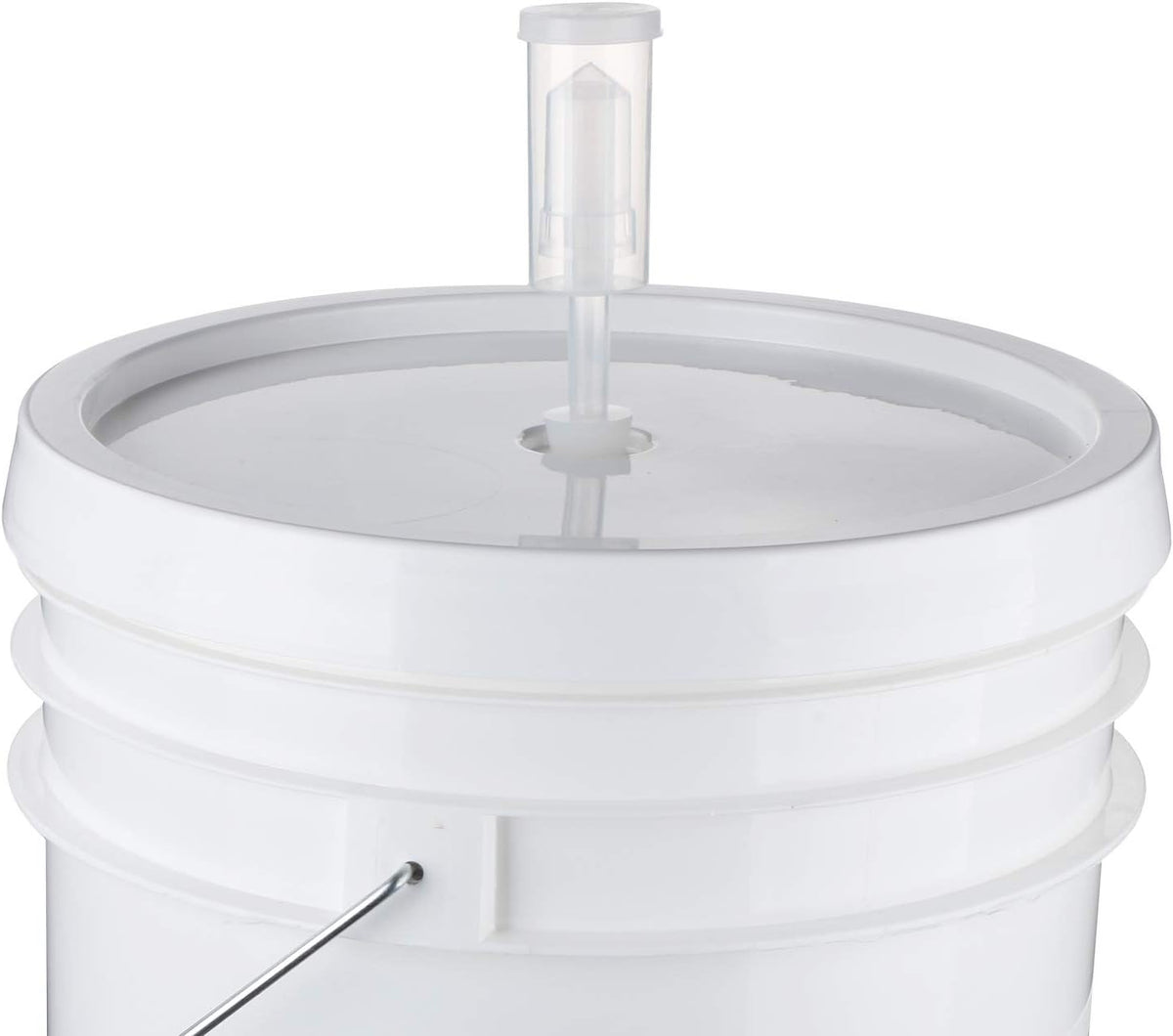 2-Pack Plastic Fermenter - 6.5 Gallon Food-Grade Fermenting Bucket Homebrewing Fermentor with Spigot and Airlock