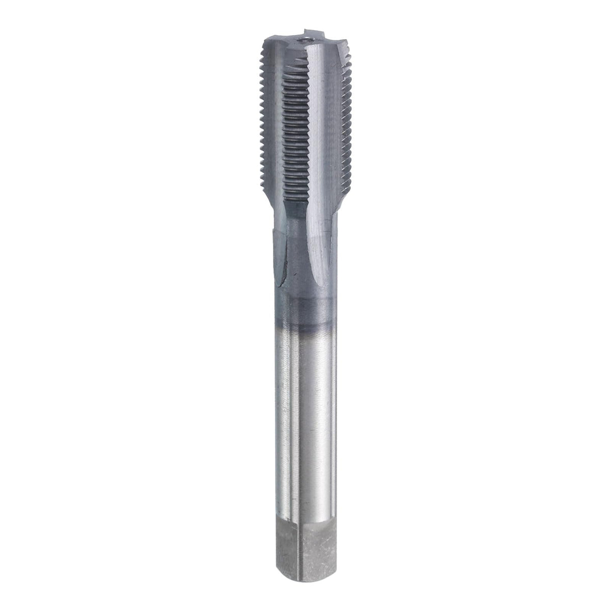 HARFINGTON 1/2"-24 UNS Thread Tap 6542 Cobalt High-Speed Steel TiCN Coated Plug Tap Right Hand Flat Head 4 Straight Flutes Screw Threading Hand Tap