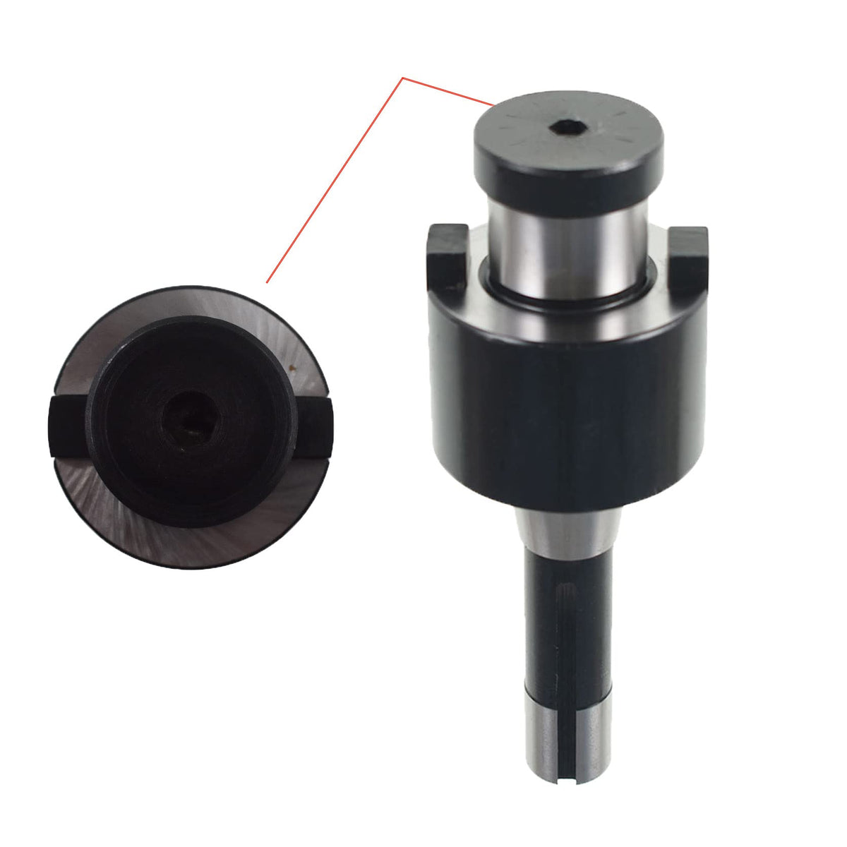 TINVHY 1-1/2In R8 Shank Shell Mill Arbor Adapter Shank Face End Mill Cutter