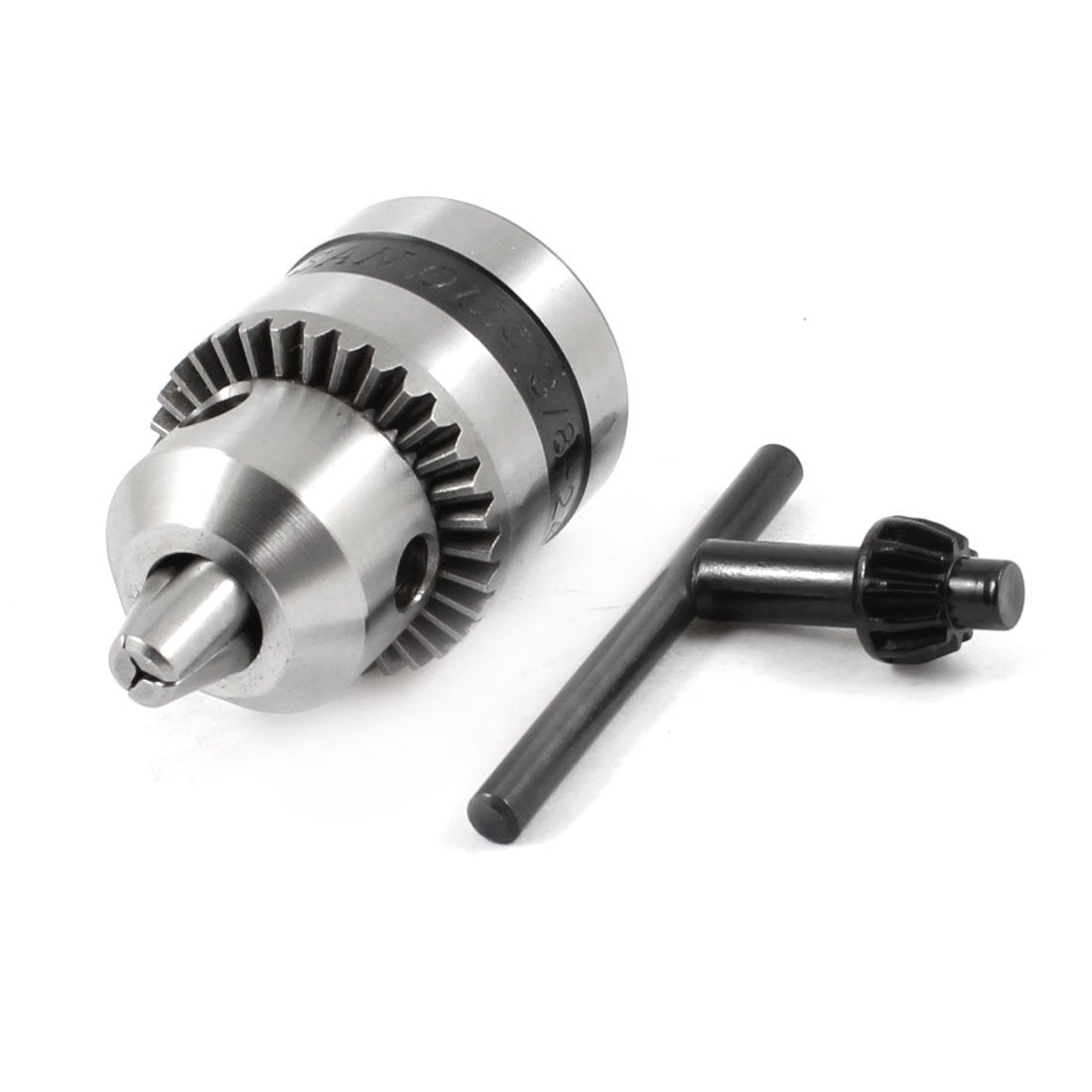 uxcell Drill Chucks, 3/8-24UNF Threaded 1.5-10mm Capacity with Chuck Key