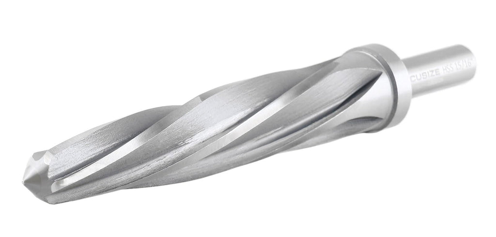 Accusize HSS Construction Reamer, 15/16 in, 3-Flat Shank, 0522-1516