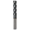 3/4" 4 Flute Variable Helix M42 Cobalt HSS End Mill - AlTiN Coated, 6" OAL