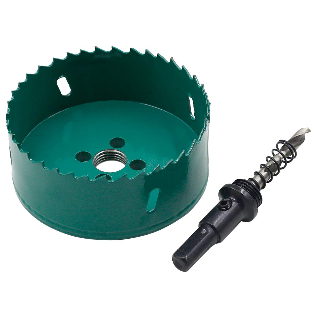 Qjaiune 3-1/2 Inch / 90mm Bi-Metal Hole Saw with Arbor for Wood Drywall