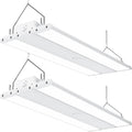 Sunco 2 Pack LED 2 Foot Linear High Bay Warehouse Lights, 110W, Dimmable