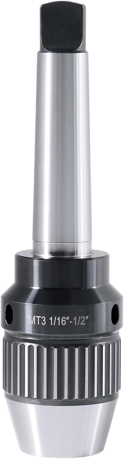 CanCNC MT3 Keyless Drill Chuck, 1/16-1/2in, Integrated Shank, 0537-1203