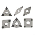 FABULETTA CBN Turning Inserts For Hardened Steel HRC65, Superhard Boron Nitride Tooling For Cast Iron Finishing, High Hardness CNC Lathe for blades With WNMG VNMG CNMG TNMG(VNMG080408 CBN-6)