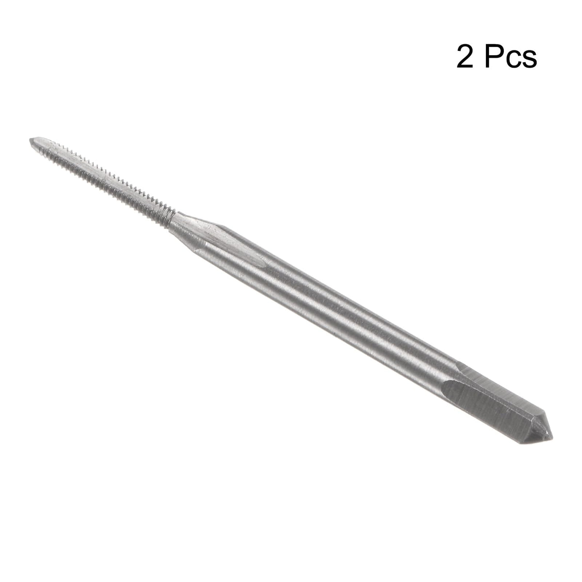 uxcell Metric Machine Taps M1.4 x 0.3mm H2 High Speed Steel 3 Straight Flutes Screw Tapping Threading Machinist Repair DIY Tool 2pcs