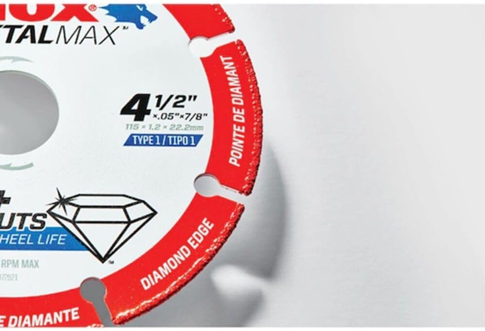 Lenox Tools 1972921 METALMAX Diamond Edge Cutoff Wheel, 4.5" x 7/8"
