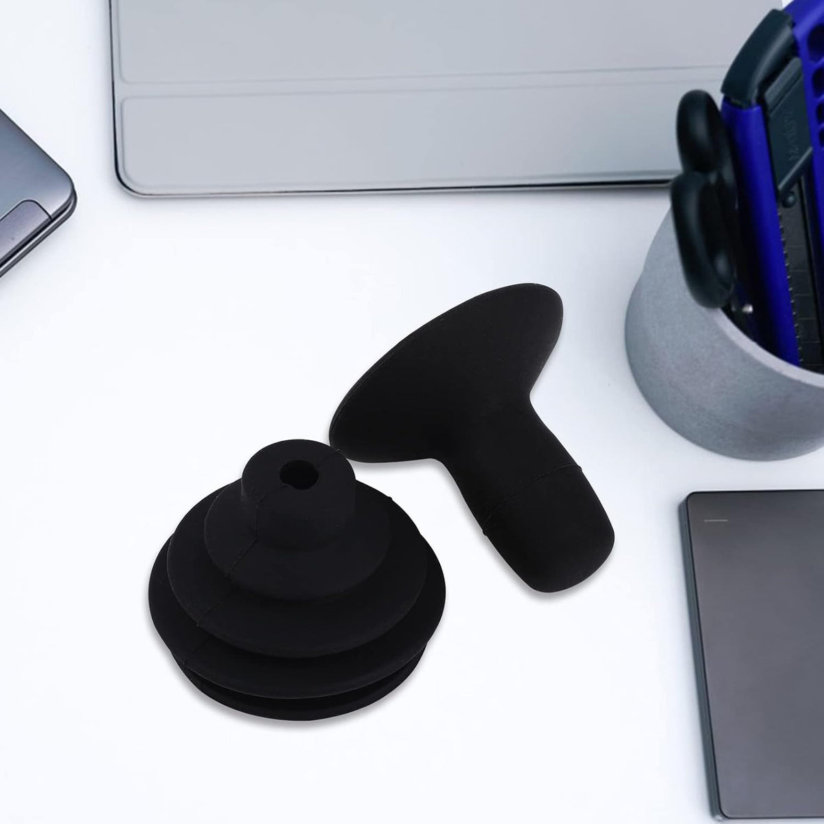 4 Pcs Electric Wheelchair Joystick Controller Knob and Gaiter Wheelchair Accessories Black Powerchair Mobility Aid Joystick Button Cap Power Chair Parts Joystick Knob