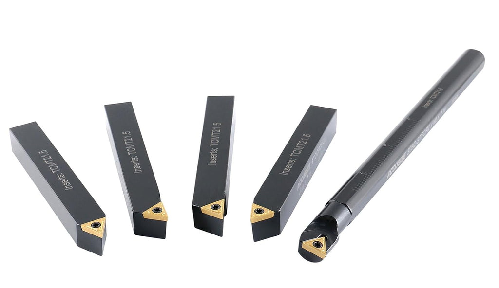Accusize Industrial Tools Mini Indexable Turning Tool Boring, 1/2 in