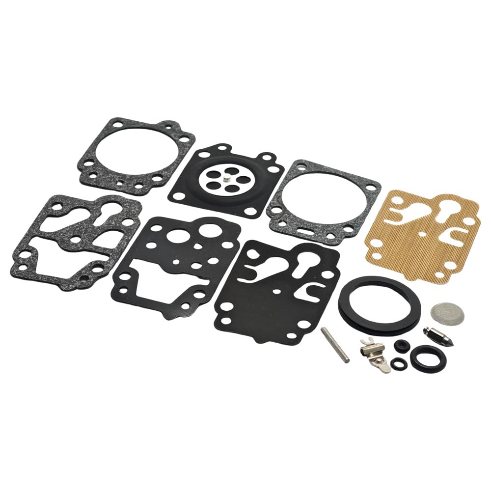 RUURUU 10pcs Carburetor Repair Gasket Kit for Honda GX25, GX35, HHB25, HHH25 - Replacement for Walbro K10-WYB, D20-WYJ