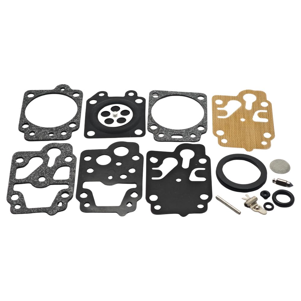 RUURUU 10pcs Carburetor Repair Gasket Kit for Honda GX25, GX35, HHB25, HHH25 - Replacement for Walbro K10-WYB, D20-WYJ