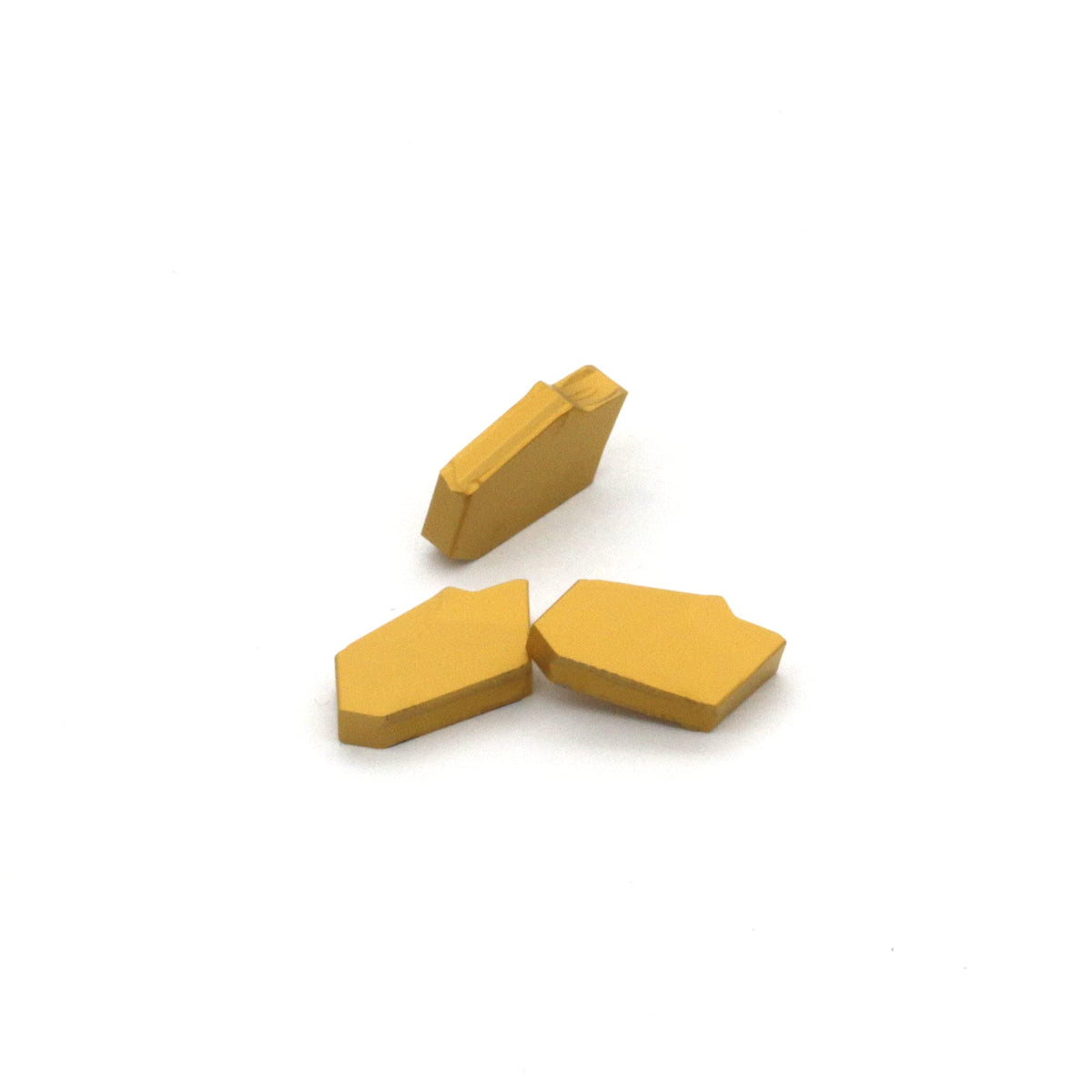FomaSP GTN-3 (SP300) CNC Grooving Carbide Inserts Steel Fit for SPB326 Lathe Grooving Cutting Tools, CVD Yellow Coating, 10pcs