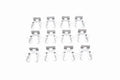 12 PCS Headlight Retaining Clips Compatible for Fo rd 1992-1996 F150 F250 F350 Bronco