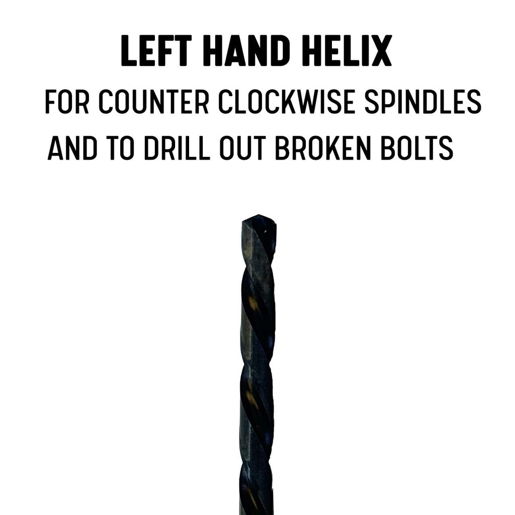 Drill America - DWD21J-LH-SET 21 Piece Left Hand High Speed Steel Drill Bit Set (1/16" - 3/8" x 64ths), DWDLH Series
