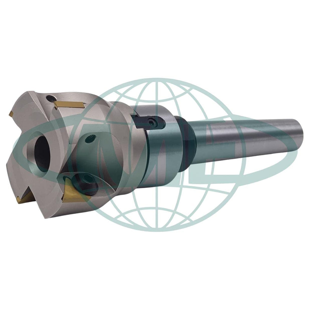 CME 2-1/2" 90° Indexable Face Mill w/ MT3 Arbor, TPG322 Inserts Included, 4 Flutes