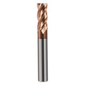 AYCHOLIZ 1pc 4Flutes Carbide Square End Mill 10mm Tungsten Steel Milling Cutter Micro Grain CNC Router Bits for Alloy Steel High Alloy Cast Iron-HRC55-TISIN Coated