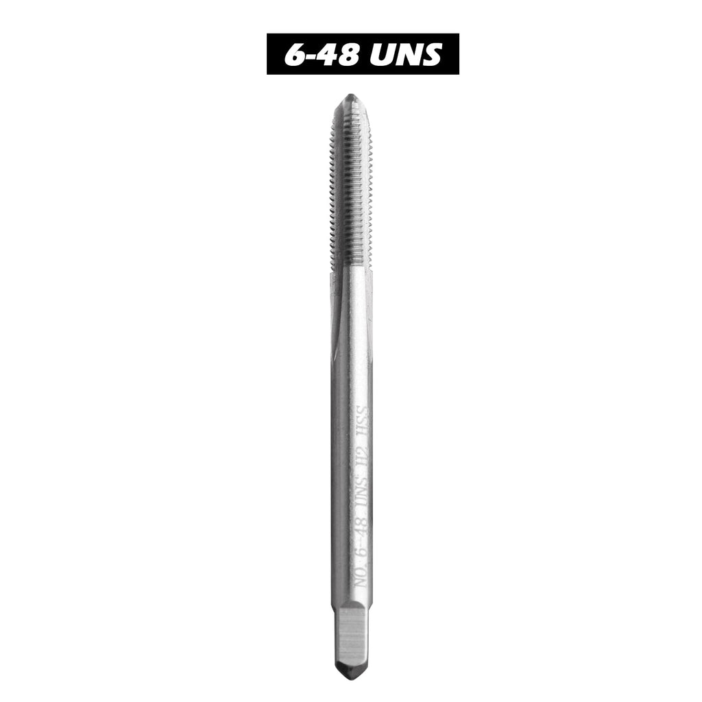 LWCUSNJ 2pcs 6-48 UNS Thread Tap Right Hand, M2 HSS UNS Straight Fluted Machine Tap (6-48 UNS)