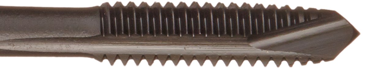 YG-1 N8 Series Super HSS Spiral Pointed Tap, Hardslick Coated, Round Shank with Square End, Plug Chamfer, M4.0-0.7 Thread Size, D4 Tolerance
