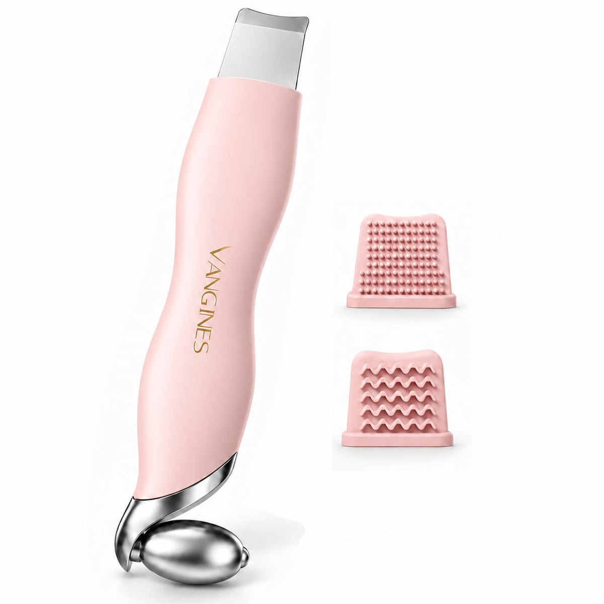 Manual Blackhead Remover Tool with Ice Roller, Stainless Steel Blackhead Scraper & Skin Spatula for Nose and Face
