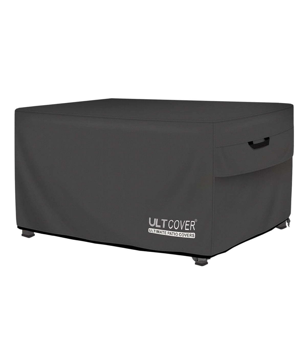 Waterproof Rectangular Gas Fire Pit Table Cover 44x28 inch, Black