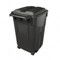 45 Gallon Outdoor Trash Can with Lid, Heavy-Duty Wheeled Garbage Bin