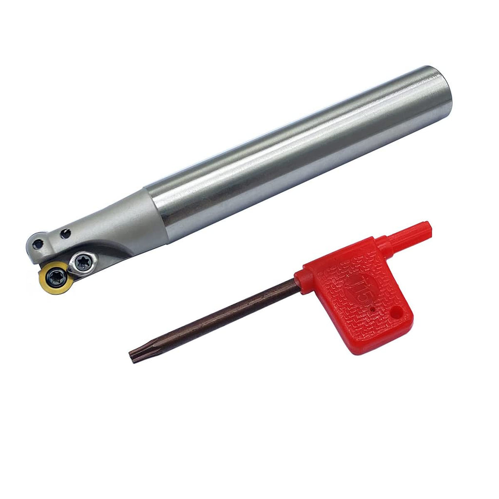 GBJ EMR R5 Round Nose Indexable End Mill Holder for RPMW10 Carbide Inserts Milling Cutter Arbor Holder milling Face milling Slotting (10pcs RPMW1003MO + EMR C19-5R20-150L)