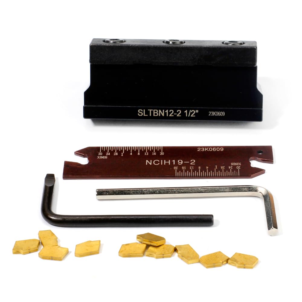 OSCARBIDE 1/2" Self-Lock Block SLTBN12-2 with Blade & 10 Carbide Inserts